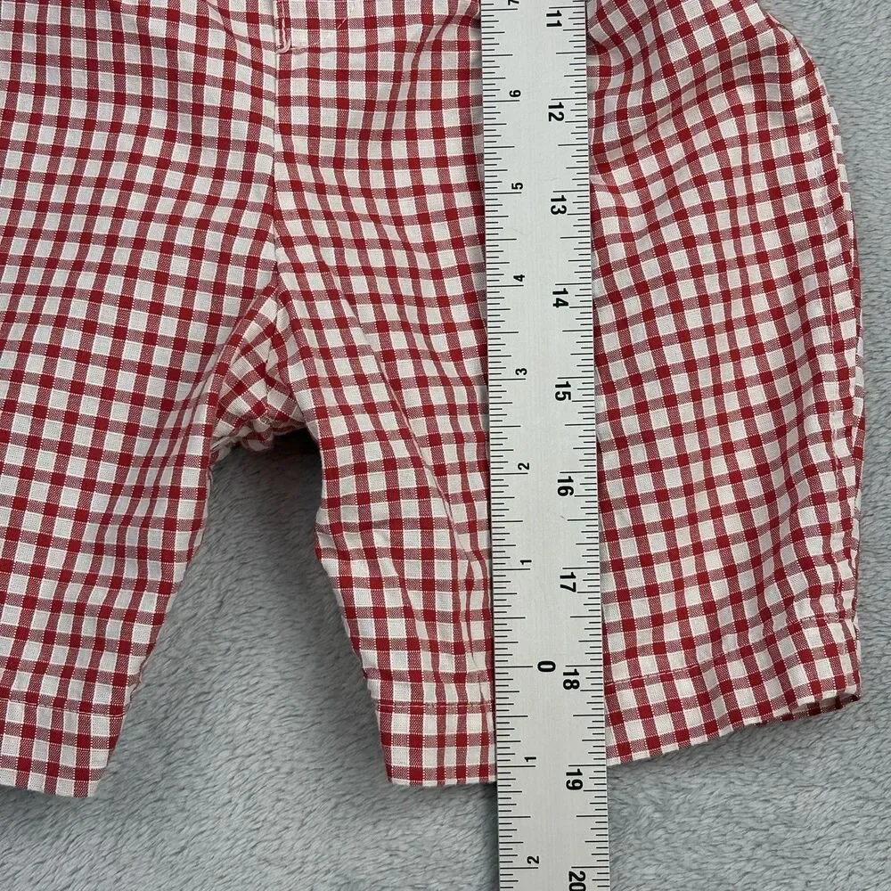 Vintage Sophie Dess Baby Boy  2 pc Romper 18M Red Check White Shirt Classic